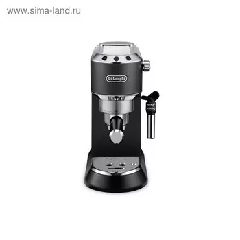 Кофеваркa DeLonghi EC 685 BK, рожковая, 1300 Вт, 1.1 л, серебристо-чёрная