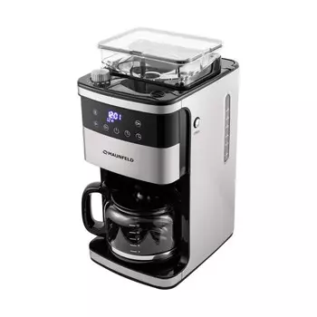 Кофеварка MAUNFELD MF-723S, капельная, 1050 Вт, 1.5 л, нержавеющая сталь
