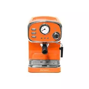 Кофеварка Oursson EM1505/OR, рожковая, 1100 Вт, автоматическое отключение, оранжевая