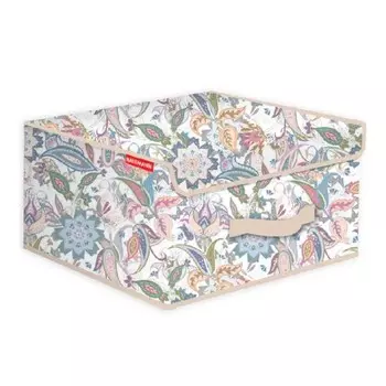 Кофр для хранения Hausmann Paisley 30x30x16 см, бежевый
