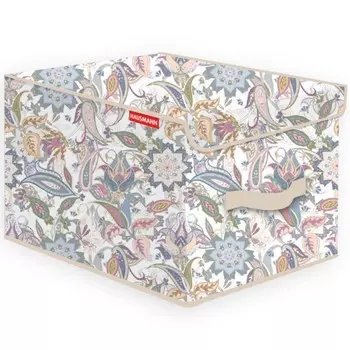 Кофр для хранения Hausmann Paisley 30x40x25 см, бежевый