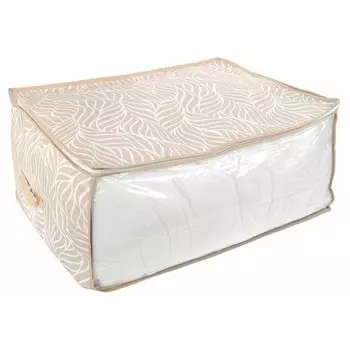 Кофр для хранения «Листья», 60х45х30 см, бежевый