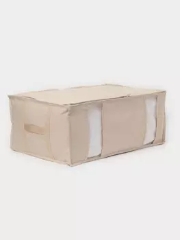 Кофр для хранения вещей LaDоm, 604022 см, набор 2 шт., материал батист, бежевый