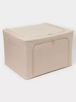 Кофр для хранения вещей LaDоm, размеры 504033 см, бежевый, материал батист