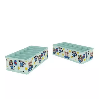 Кофр для нижнего белья и маек, 6 ячеек, 35х16х10 см