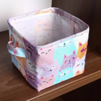 Органайзер для хранения белья, кофр водонепроницаемый «Котики», 14.513.714 см