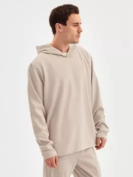 Кофта мужская, MINAKU, серо-бежевая, размер 52