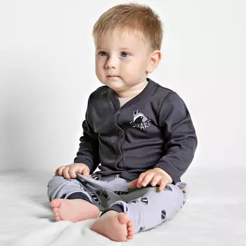 Кофта «Улыбка», рост 62 см., цвет графитовый