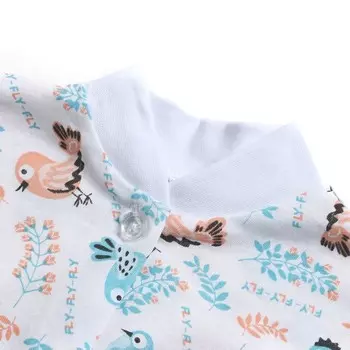 Кофточка детская, цвет белый/птички, рост 74 см