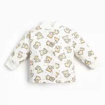 Кофточка детская, цвет бежевый/медвежата, рост 74 см