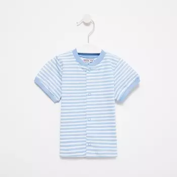 Кофточка детская, цвет голубой/полоска, рост 68