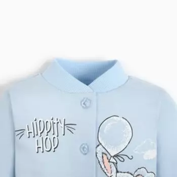 Кофточка детская, цвет голубой, рост 62 см