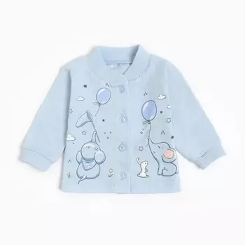 Кофточка детская, цвет голубой, рост 68см