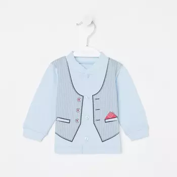 Кофточка детская, цвет голубой, рост 74 см