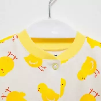 Кофточка детская, цвет молочный/цыплята, рост 68