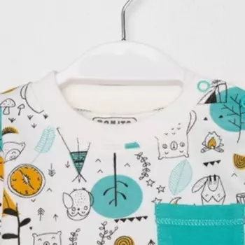 Кофточка детская, цвет молочный, рост 80 см