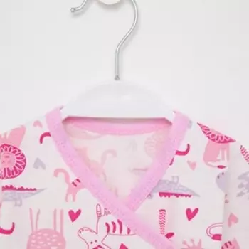 Кофточка детская, цвет розовый/африка, рост 62 см