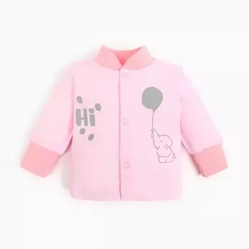 Кофточка детская, цвет розовый, Hi, рост 56 см