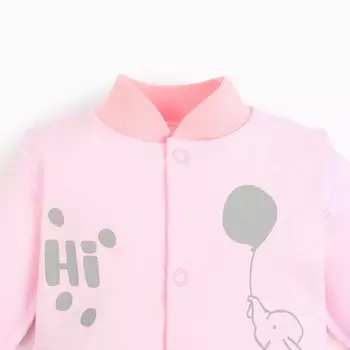 Кофточка детская, цвет розовый, Hi, рост 68 см