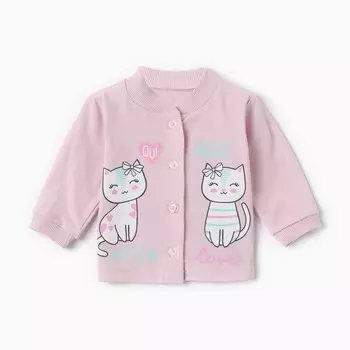 Кофточка детская, цвет сиреневый, рост 62 см