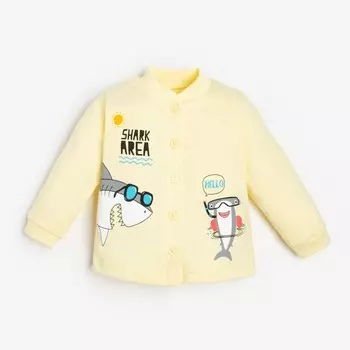 Кофточка детская, цвет жёлтый, рост 68 см