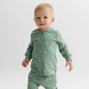 Кофточка детская MINAKU, рост 62-68 см, оливковая