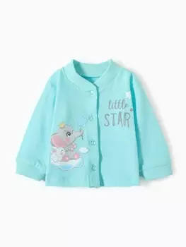 Кофточка детская «Слоник», рост 68 см, мятная