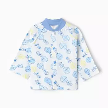 Кофточка детская "Воздушный шар", цвет синий, рост 56 см