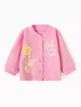 Кофточка детская «Зайка», рост 68 см, розовая