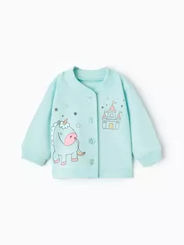 Кофточка для девочки, цвет мятный, рост 68 см