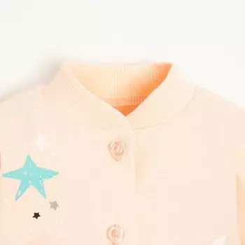 Кофточка для девочки, цвет персиковый, рост 56 см