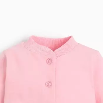 Кофточка для девочки, цвет розовый, рост 56-62 см