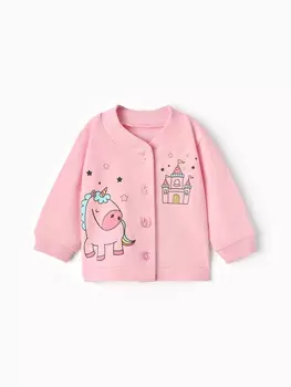 Кофточка для девочки, цвет розовый, рост 74 см