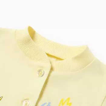 Кофточка для девочки, цвет желтый, рост 62 см