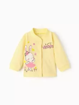 Кофточка для девочки, цвет жёлтый, рост 62 см