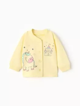 Кофточка для девочки, цвет жёлтый, рост 74 см