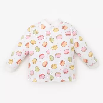 Кофточка для девочки «Macaron», цвет белый/розовый, рост 86 см