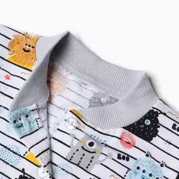 Кофточка для мальчика, цвет белый, рост 68 см