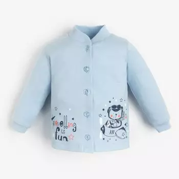 Кофточка для мальчика, цвет голубой, рост 56 см