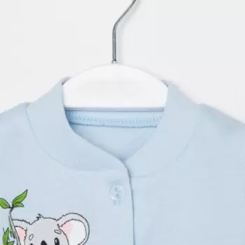 Кофточка для мальчика, цвет голубой, рост 68 см