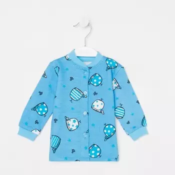 Кофточка для мальчика, цвет голубой, рост 68 см