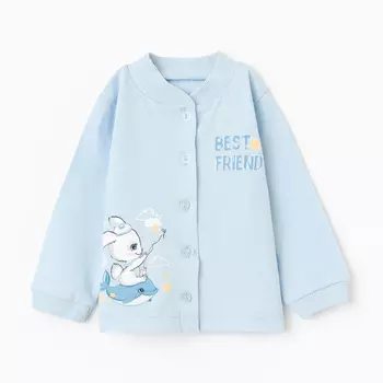 Кофточка для мальчика, цвет мятный, рост 68