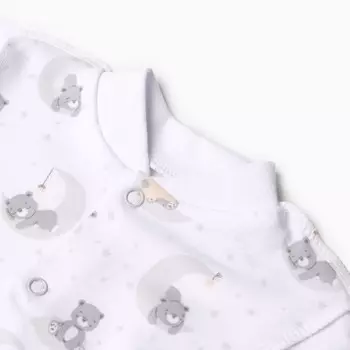 Кофточка с закрытыми ручками, цвет белый, рост 56 см