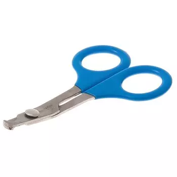 Когтерез-ножницы DeLIGHT для кошки, большой загнутый, 19,9 см, синий