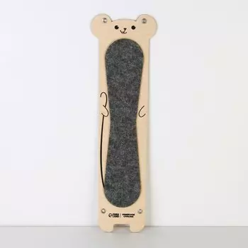 Когтеточка из фанеры с нанесением «Мышка», 50 х 14 см