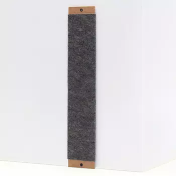 Когтеточка «Пижон», ДВП, ковролин, 5010 см, серая