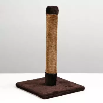 Когтеточка-столбик, джут, 30 х 30 х 52 см, коричневая