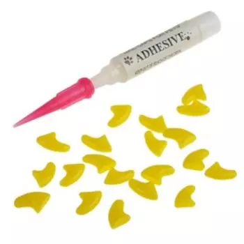 Когти накладные "Антицарапки", размер XS, желтые