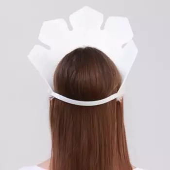 Кокошник «Вьюга» с синими снежинками