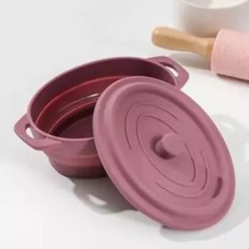 Кокотница - форма для запекания складная Доляна «Юзи», силикон, 16,5117,5 см, цвет МИКС